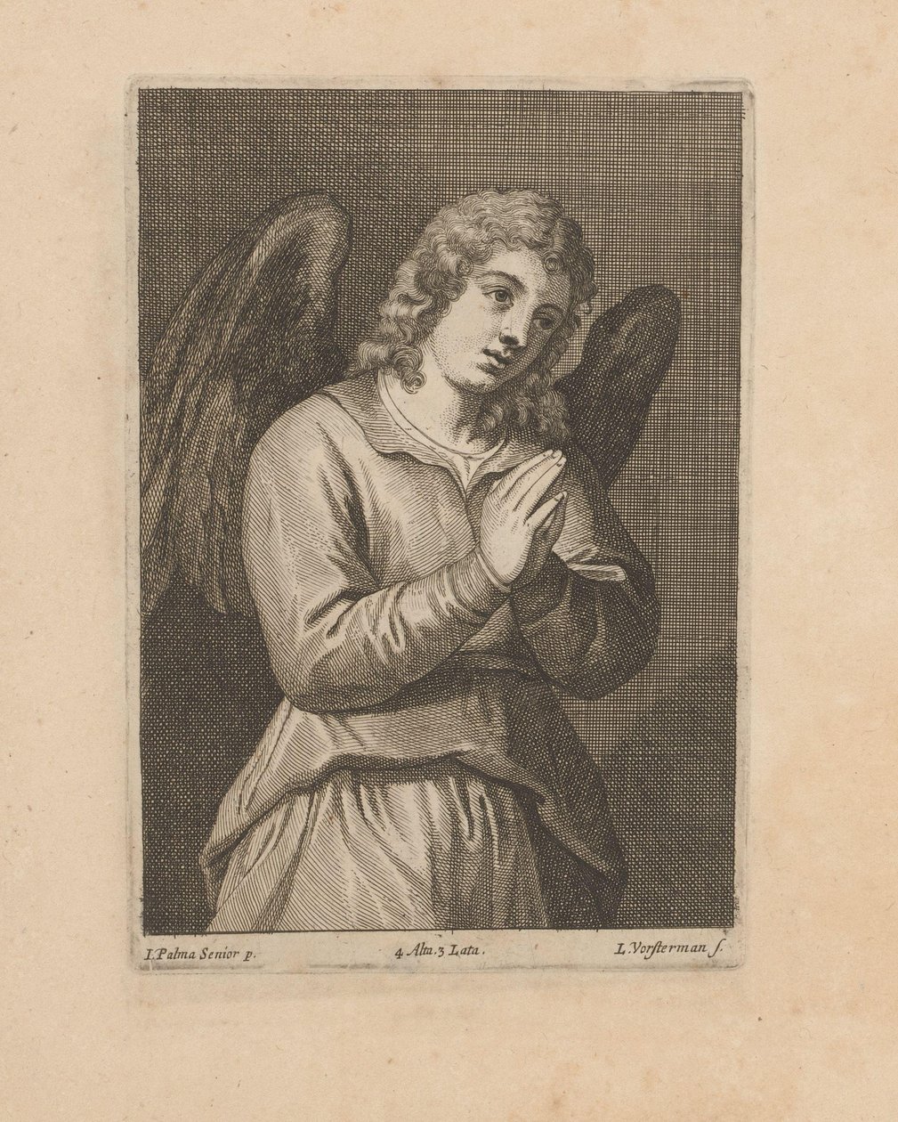 Angel with Crossed Arms by Lucas Vorsterman (II)