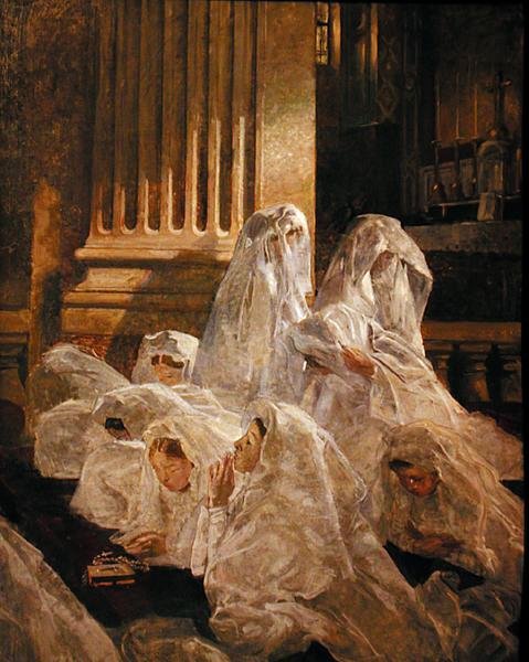 The Communicants by Lucien Simon