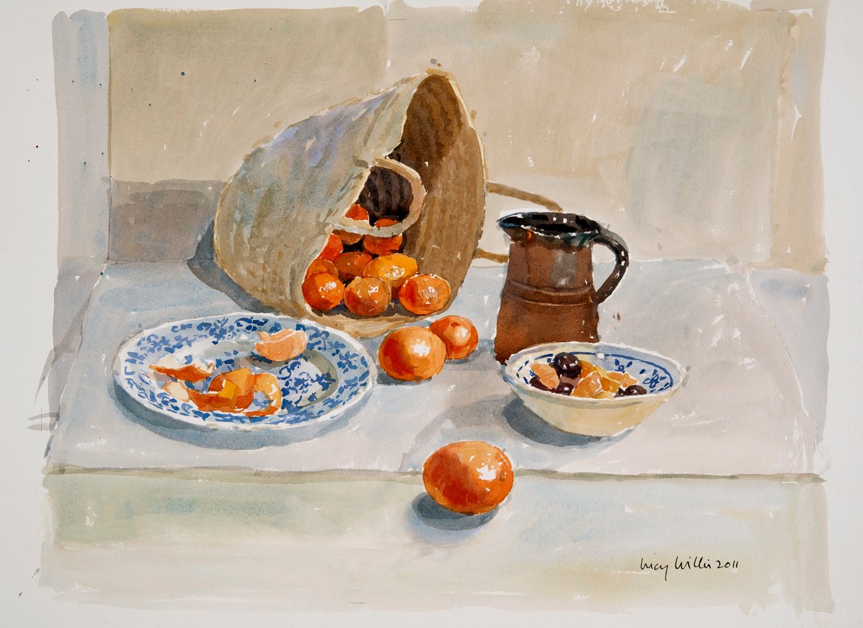 Oranges and Leach Jug by Lucy Willis