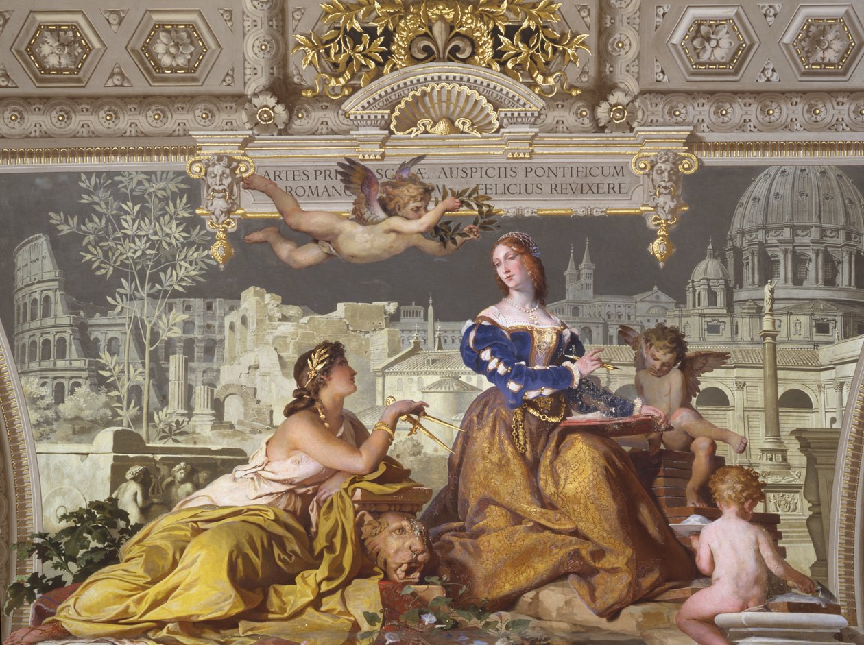 Ceiling of the Gallery of the Candelabra by Ludovico Seitz
