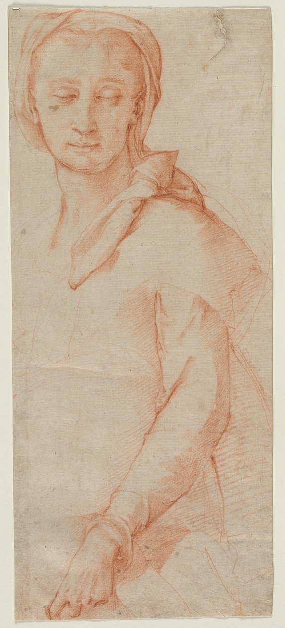 Half-Length Figure Study of a Woman by Ludovico Cardi Cigoli