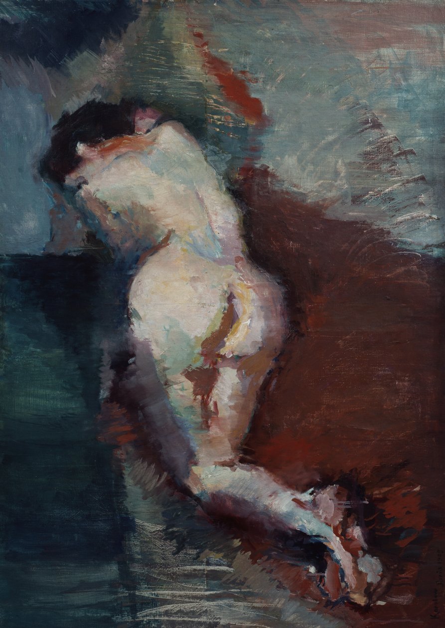 Laying back nude by Ludvik Peter Karsten