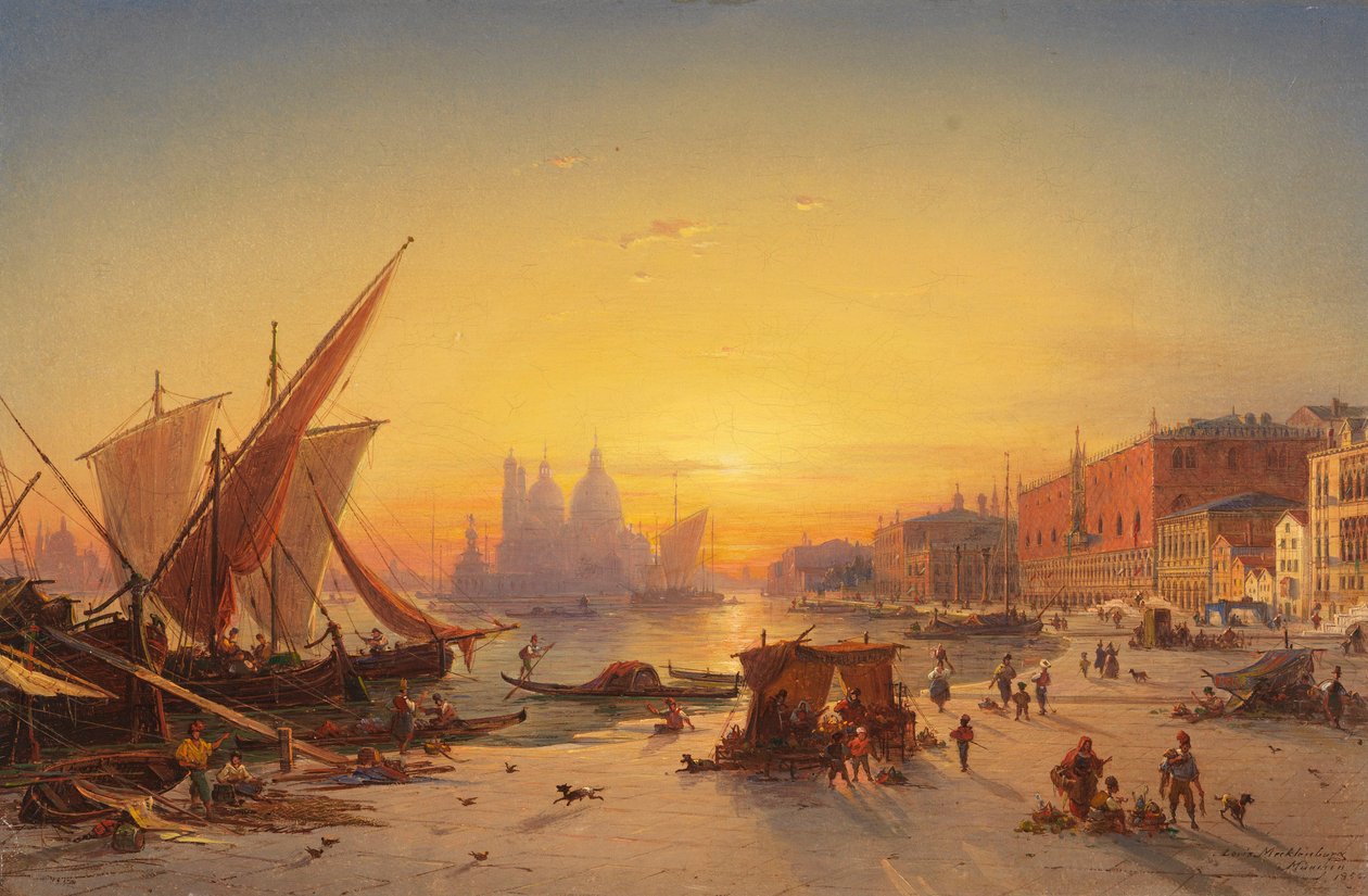 Venice in Evening Light by Ludwig Mecklenburg