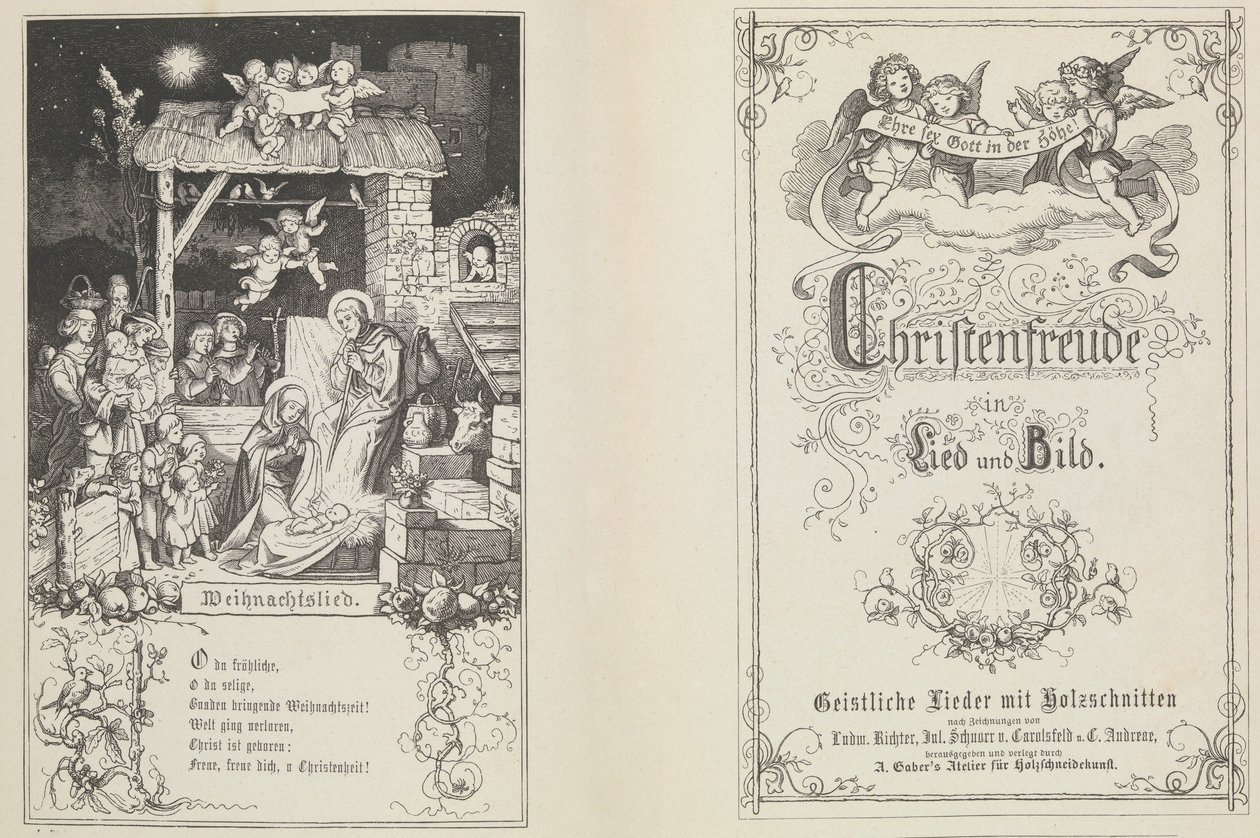Christenfreude in Song and Image by Ludwig Richter