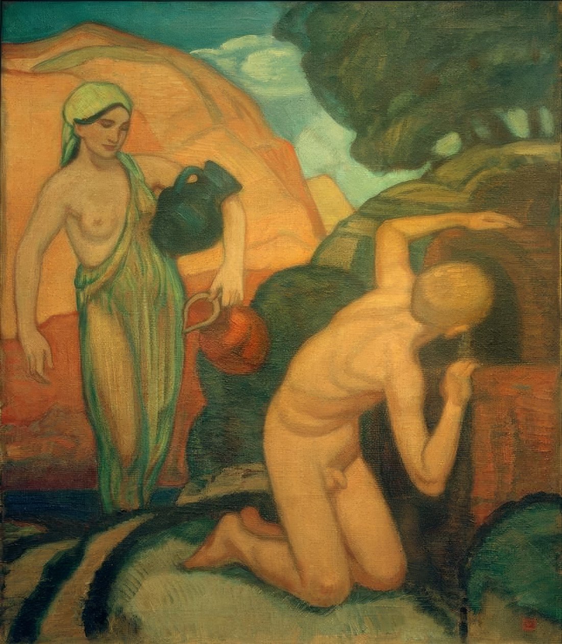 The Source by Ludwig von Hofmann