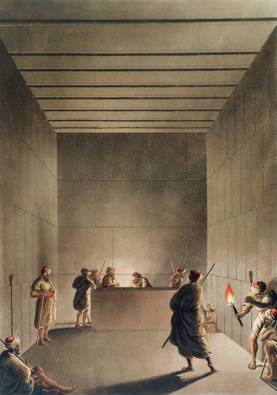 Chamber and Sarcophagus in the Great Pyramid of Gizah, plate 6 from 