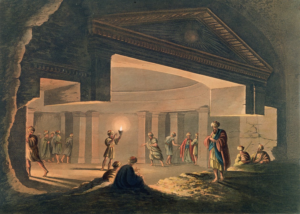 Interior View of the Catacombs at Alexandria, plate 11 from 