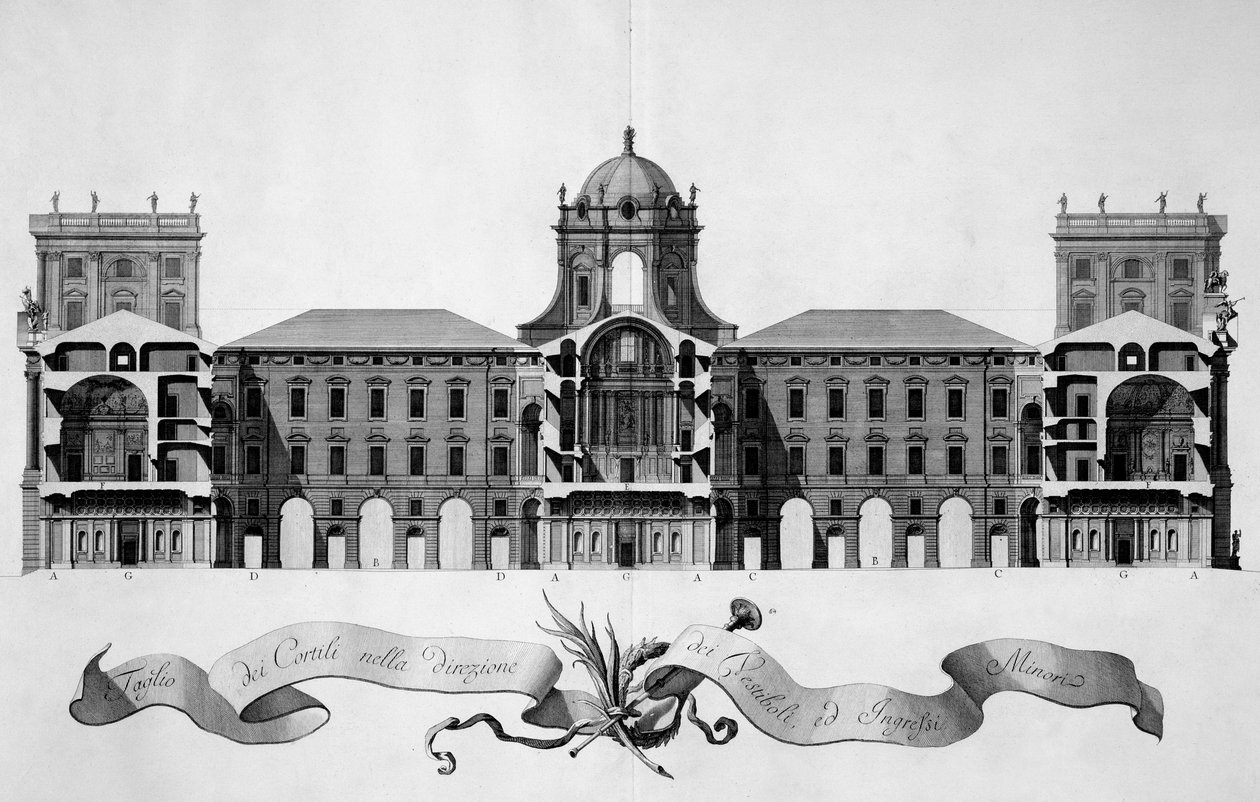 Design for the Royal Palace of Caserta by Luigi Vanvitelli