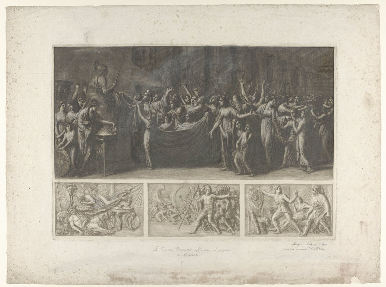 Four Scenes from the Trojan War by Luigi Ademollo
