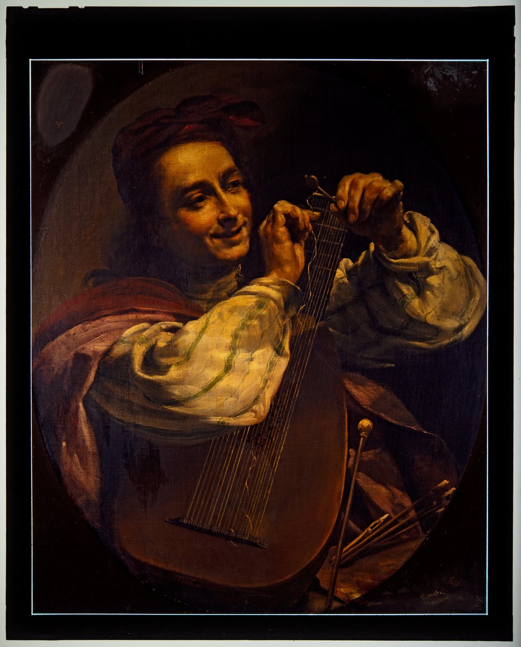 Man with a Lute by Luigi Crespi