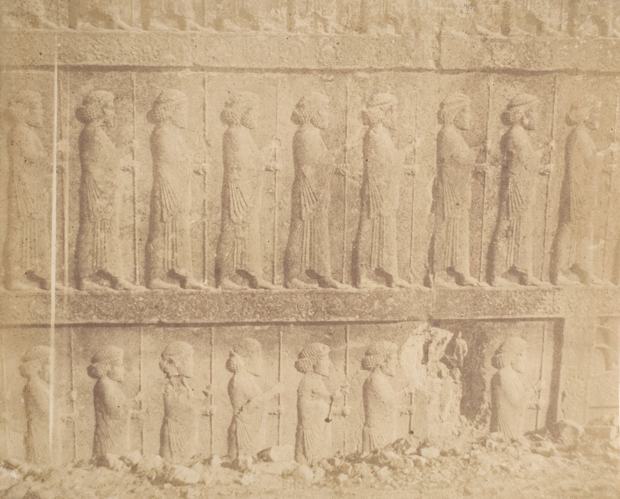 Procession on the Facade of the Grand Staircase by Luigi Pesce