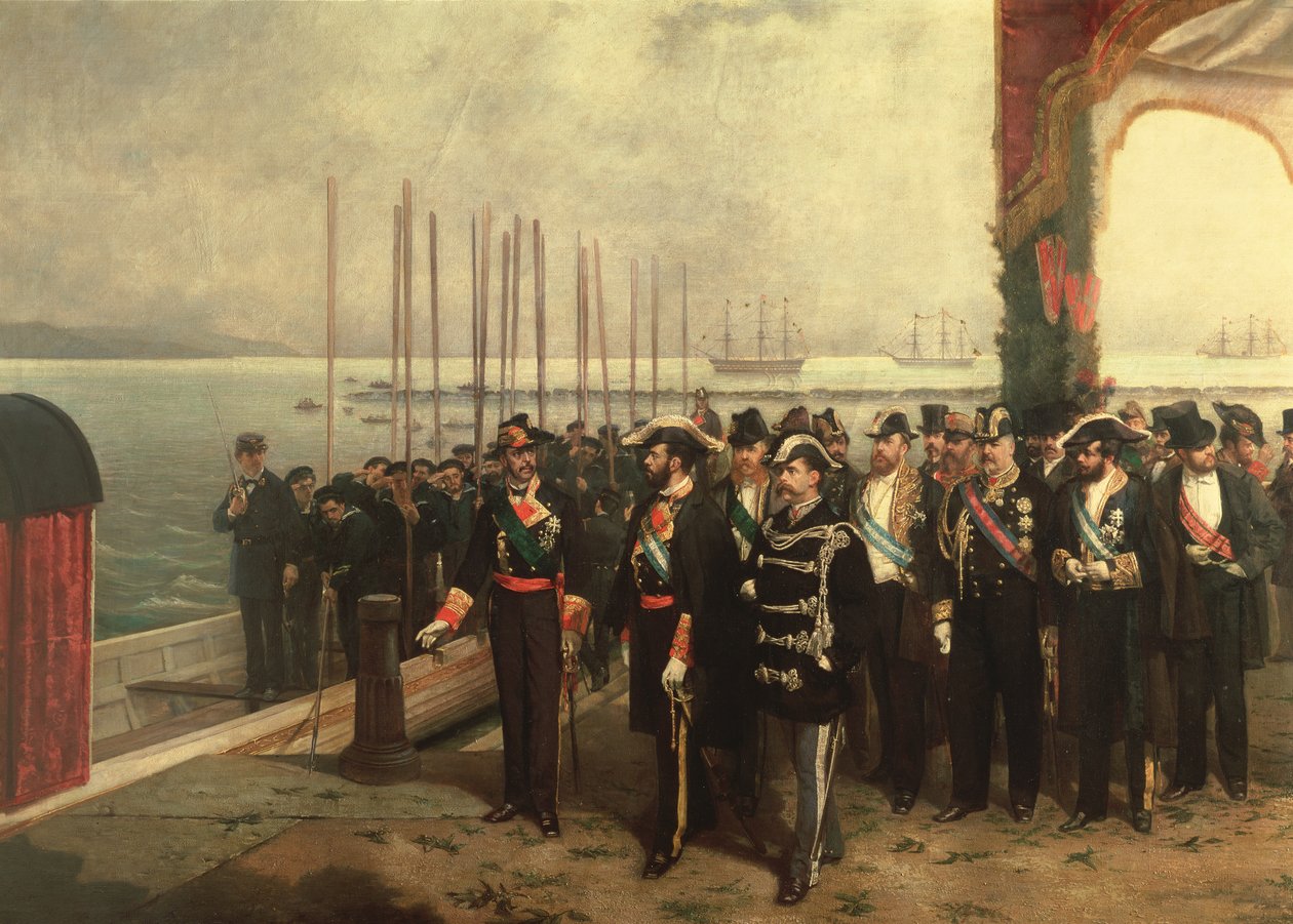 Embarkation of Amadeo I of Savoy for Spain by Luis Alvarez Catalá