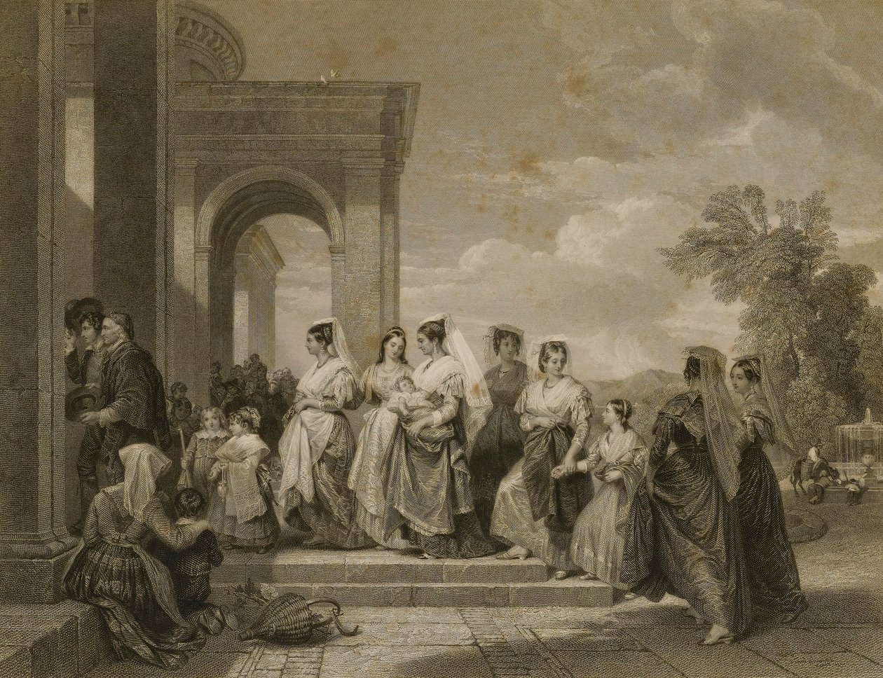 The Procession to the Christening by Lumb Stocks
