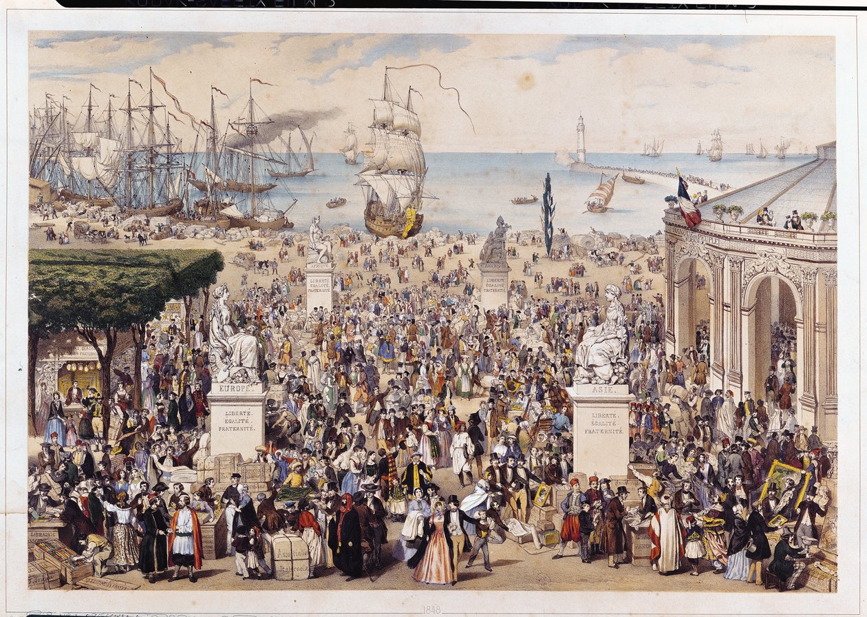 A Market under the Universal Democratic and Social Republic, 1848 by M.C Goldsmid