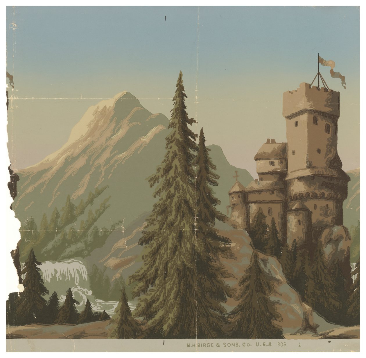 Castles on the Rhine by M.H. Birge and Sons Co