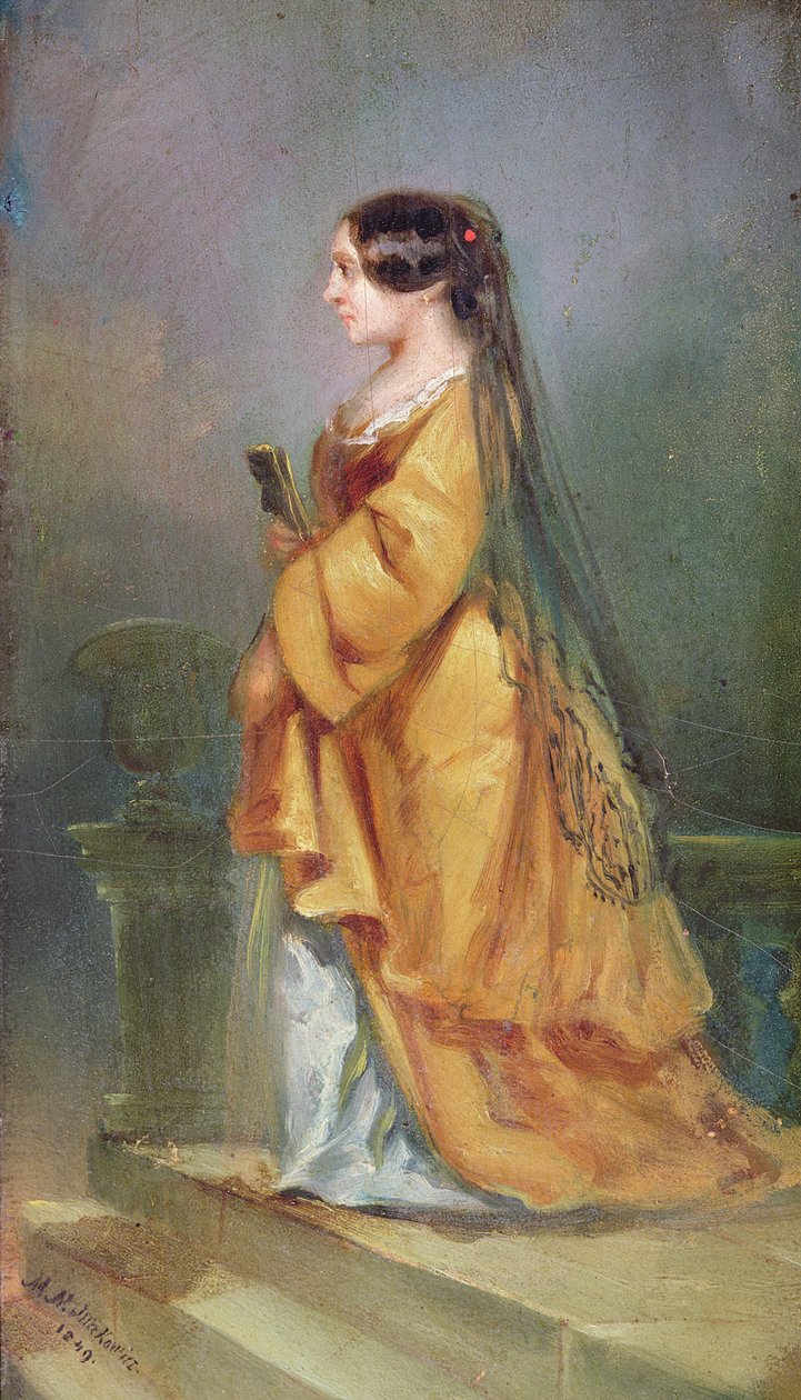 Portrait of George Sand, 1849 by M.N. Makowicz