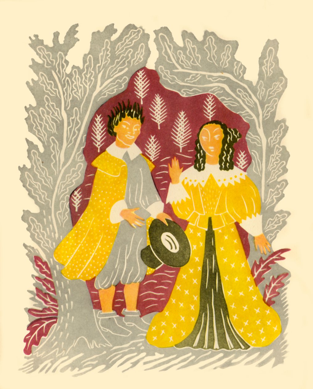 Man and Woman, 1937, 1946 by M.R.H. Farrar