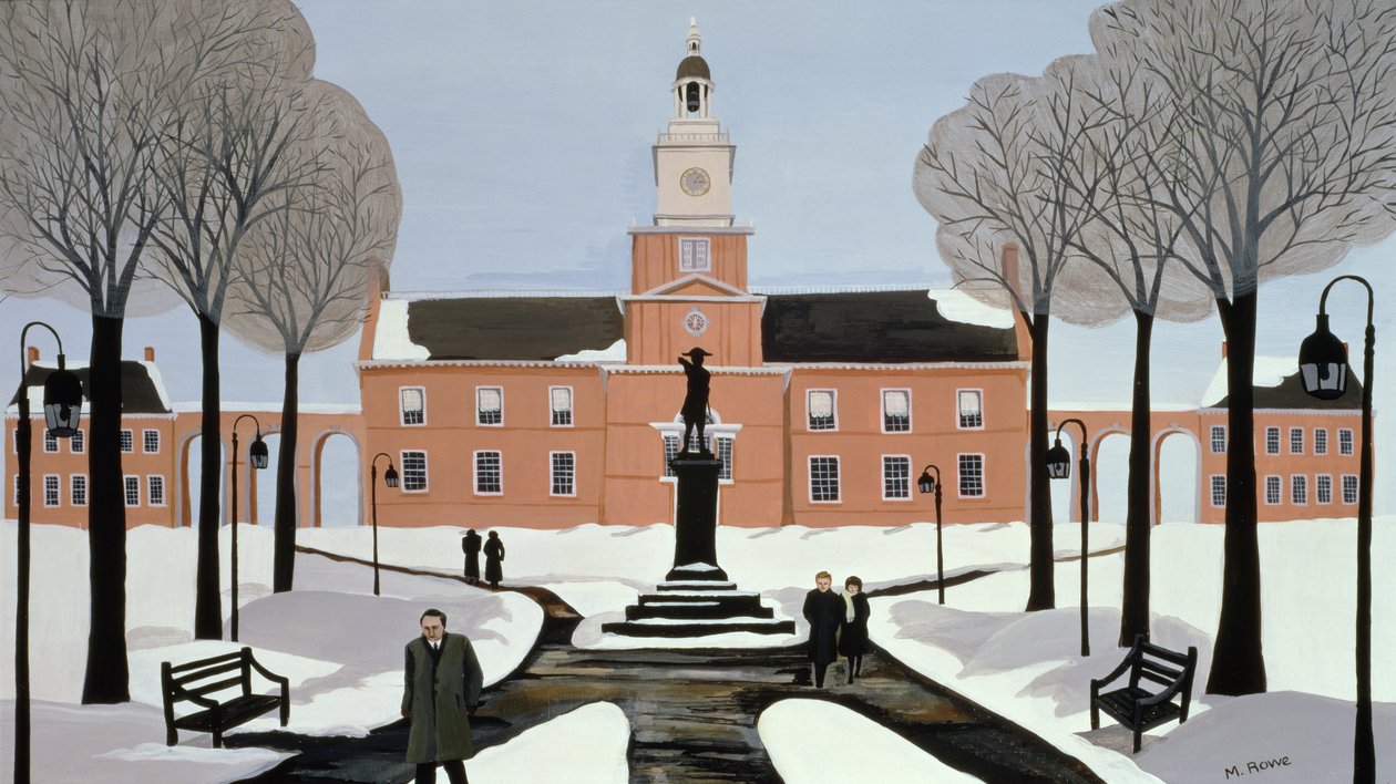 Philadelphia in the Snow by Maggie Rowe