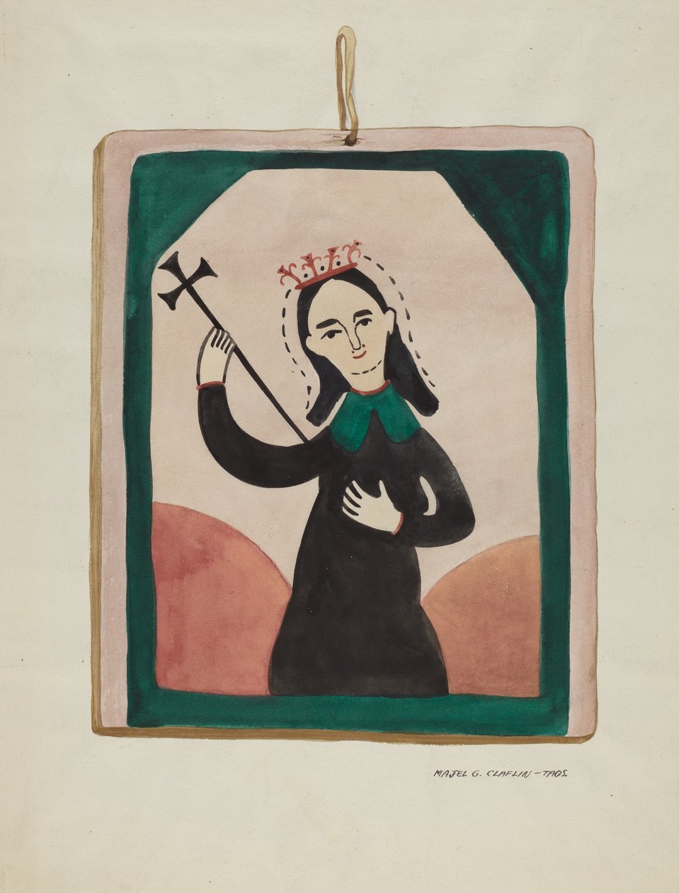 Retablo Virgin by Majel G. Claflin