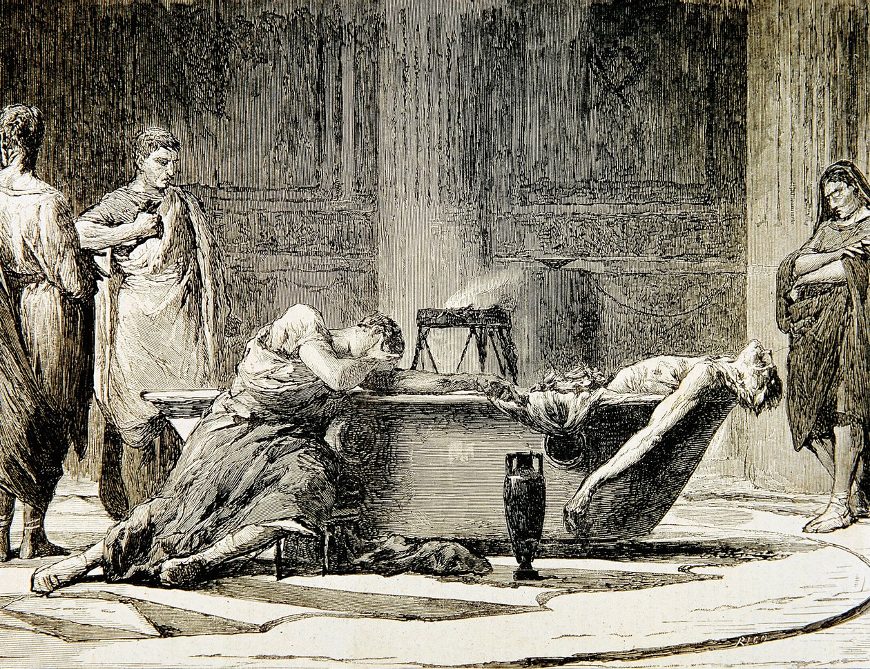 The Death of Seneca by Manuel Domínguez Sánchez