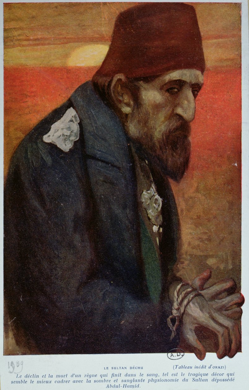 Sultan Abd al-Hamid II (1842-1918) 1909 by Manuel Orazi