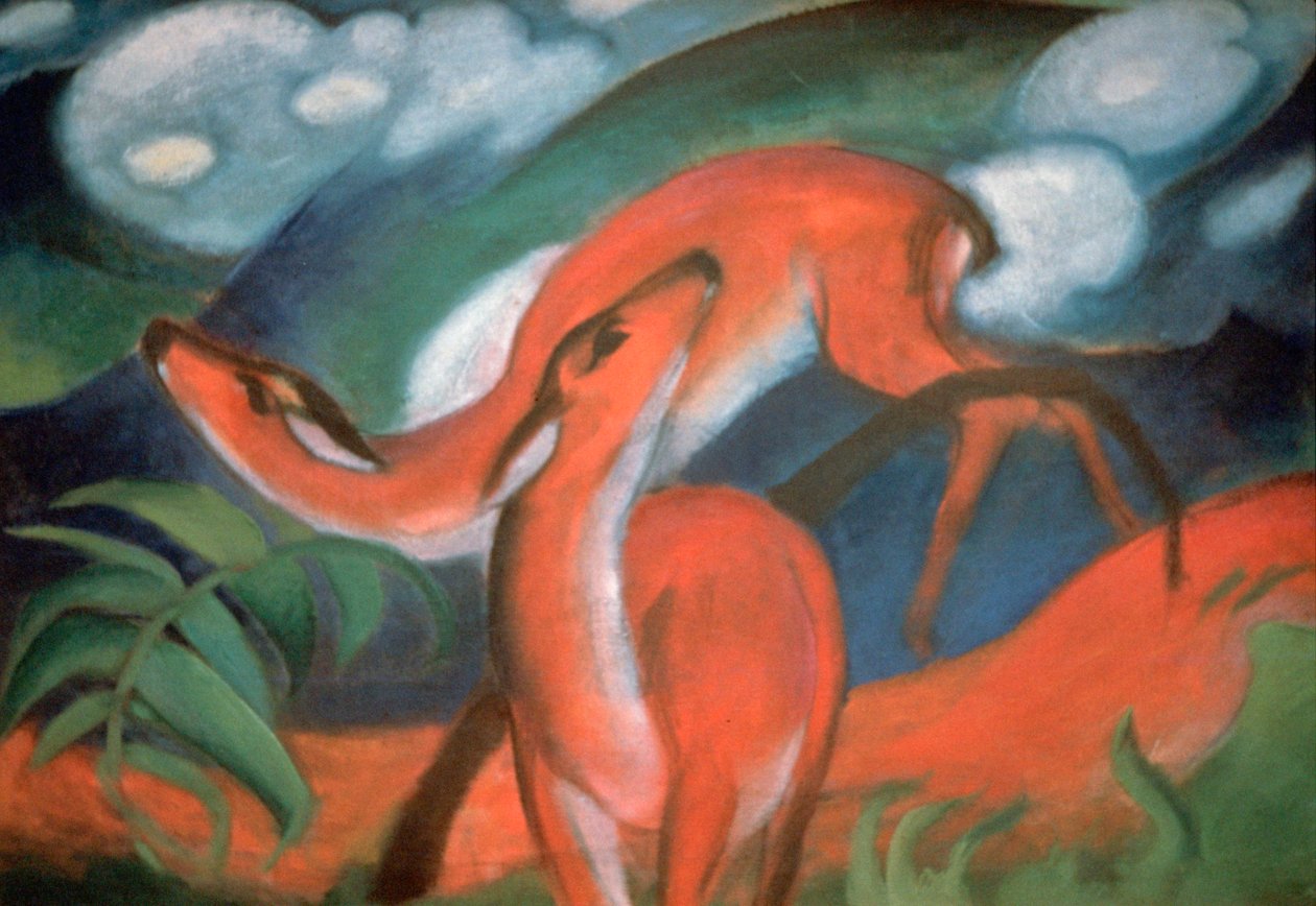 Red Deer II by Franz Marc