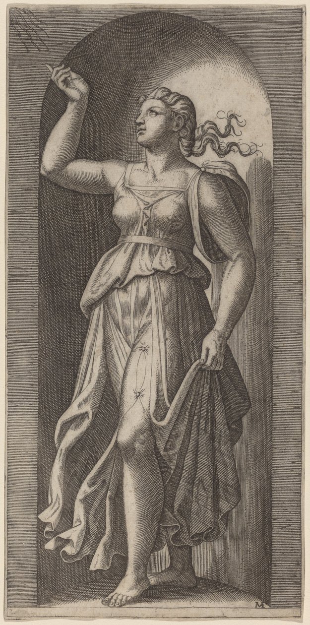 Faith by Marcantonio Raimondi after Raphael