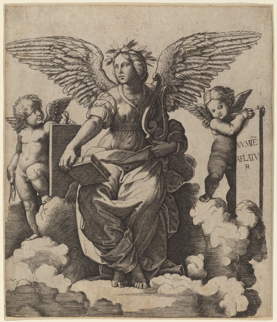 Poetry by Marcantonio Raimondi after Raphael