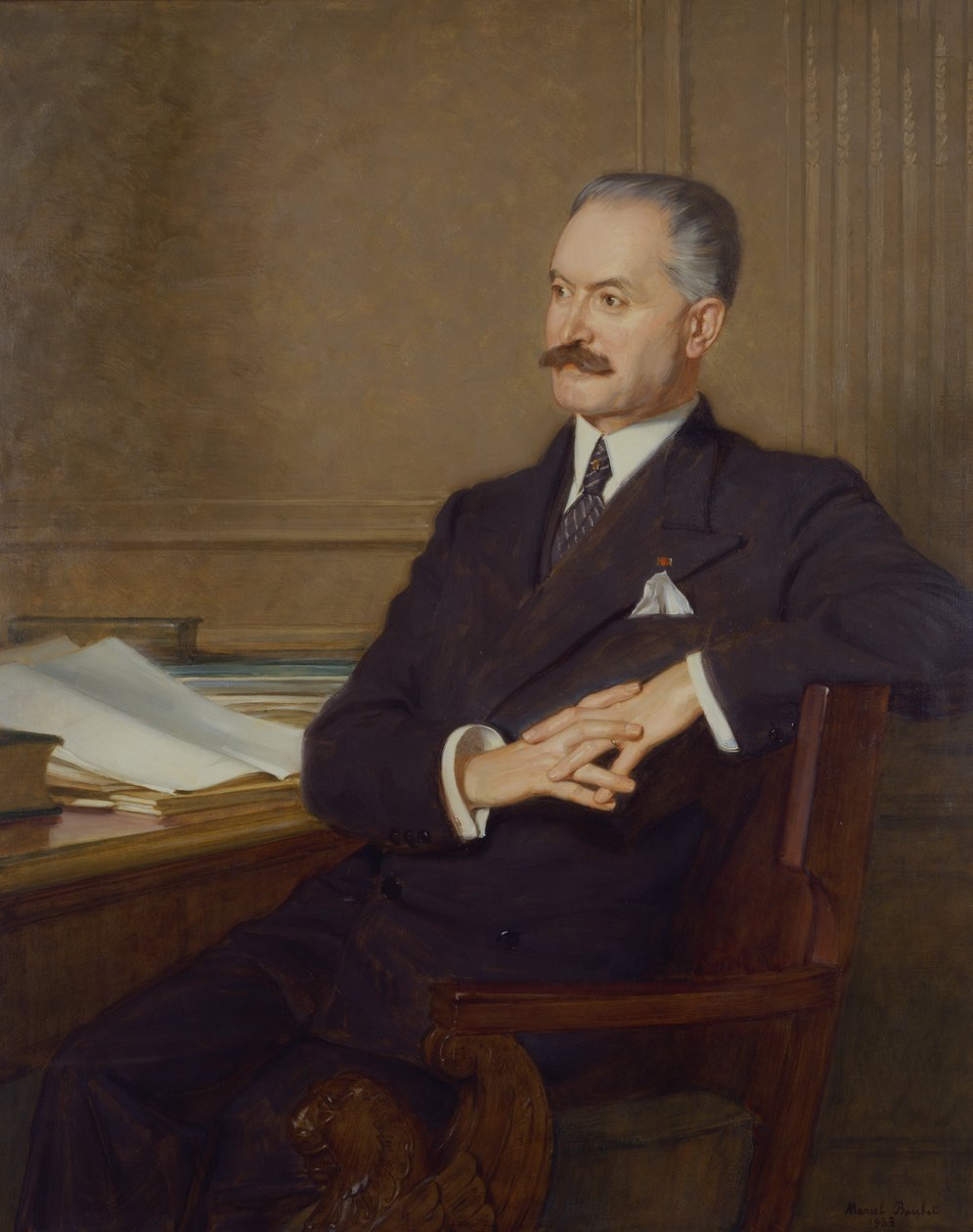 Portrait of Albert Lebrun, 1933 by Marcel Andre Baschet