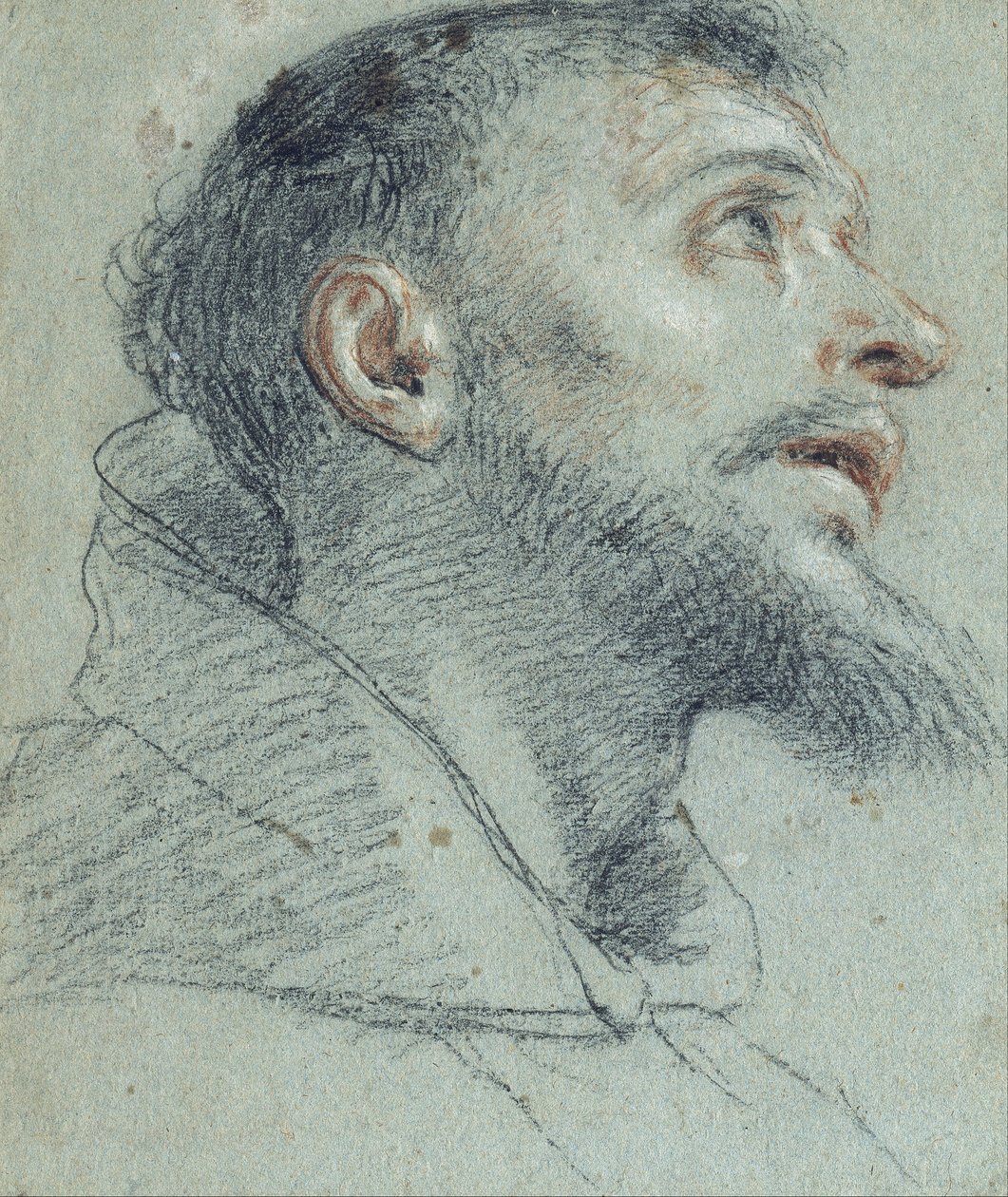 Study of the Head of Saint Francis by Marco Benefial