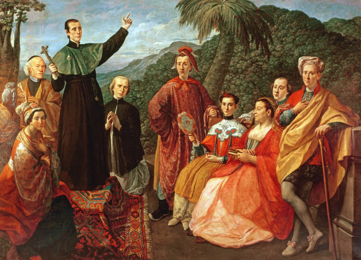 A Jesuit and His Family by Marco Benefial
