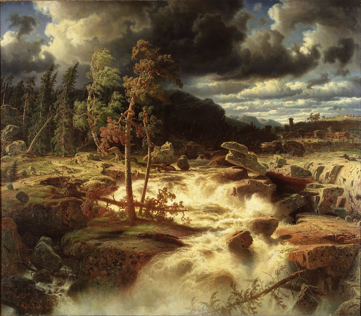 Waterfall in Småland by Marcus Larson