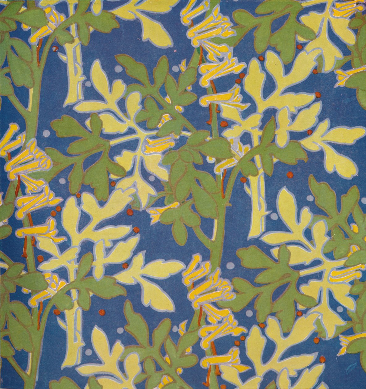 Design for Block Printed Silk, 1926 by Margery Tomlin