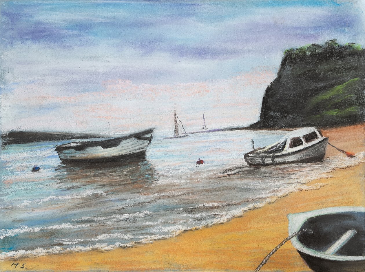 Shaldon Beach, South Devon by Margo Starkey