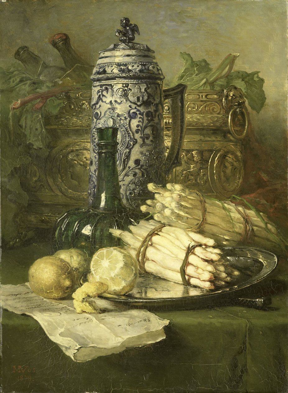 Still Life with Stoneware Jug by Maria Vos