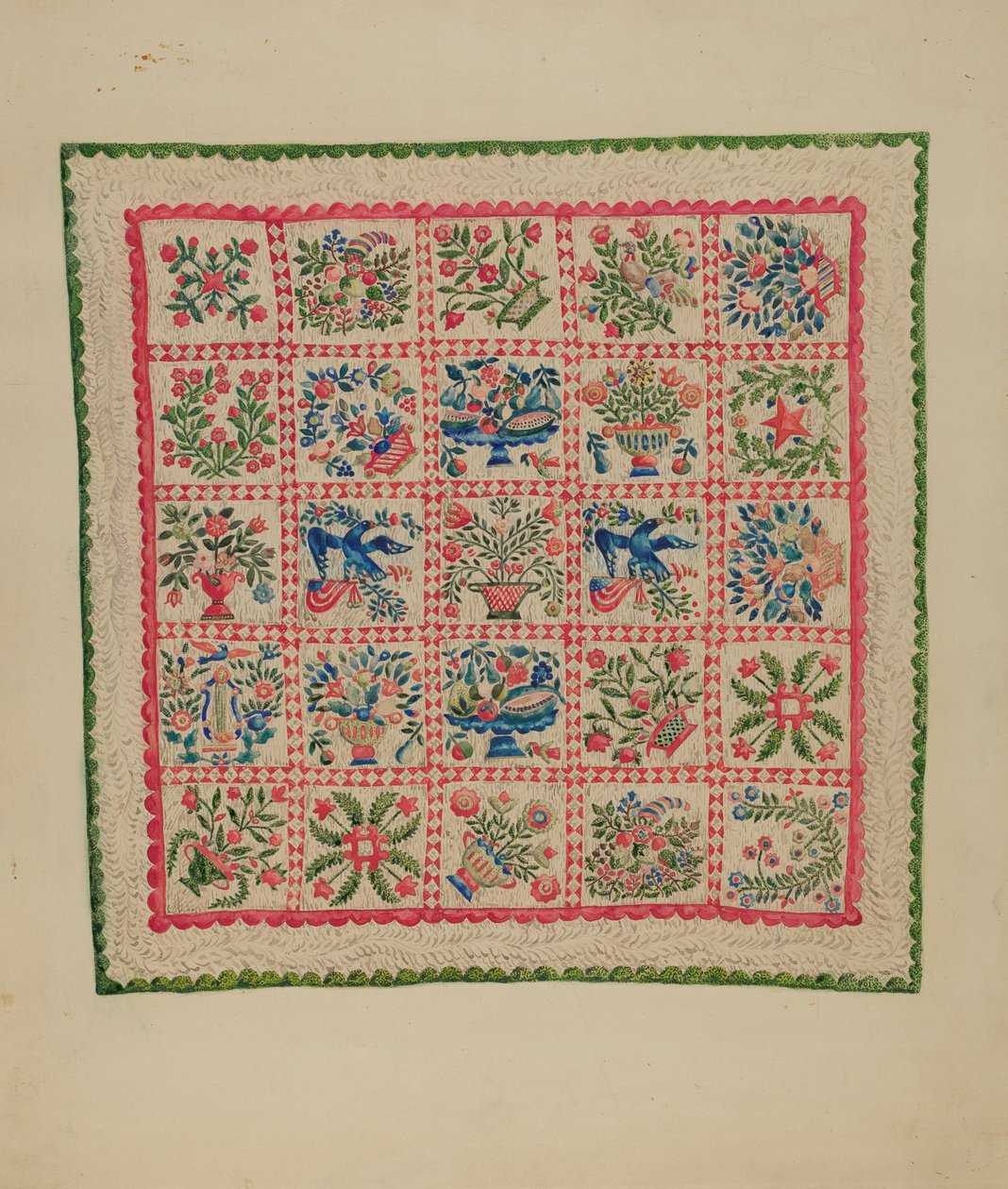 Applique Quilt by Marian Curtis Foster