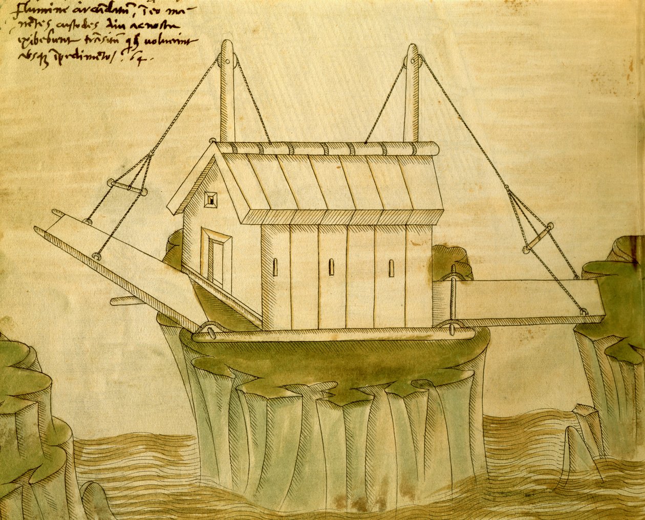 Design for a Fortress with Two Drawbridges, illustration from 