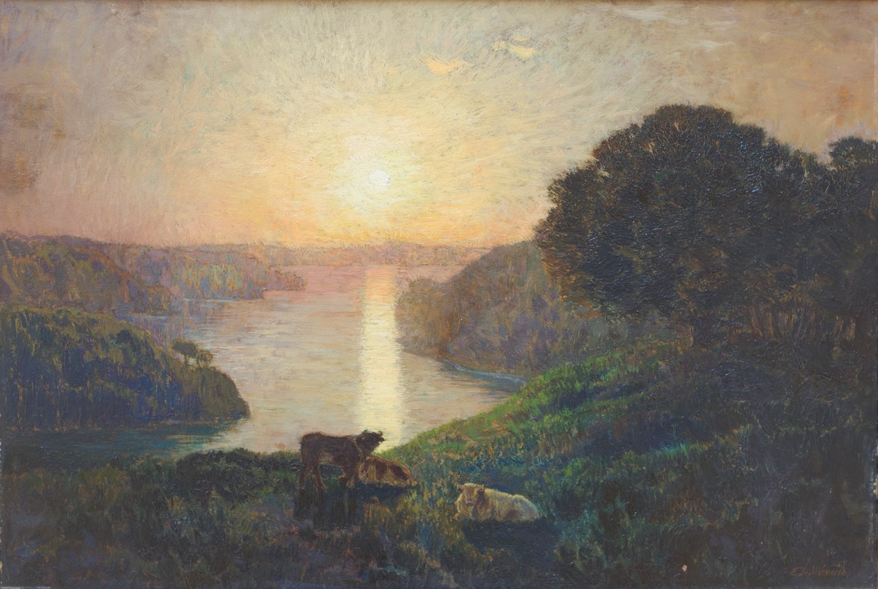 The River by Marie Auguste Emile Rene Menard