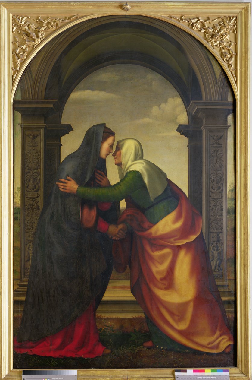 The Visitation of St. Elizabeth to the Virgin Mary, 1503 by Mariotto Albertinelli