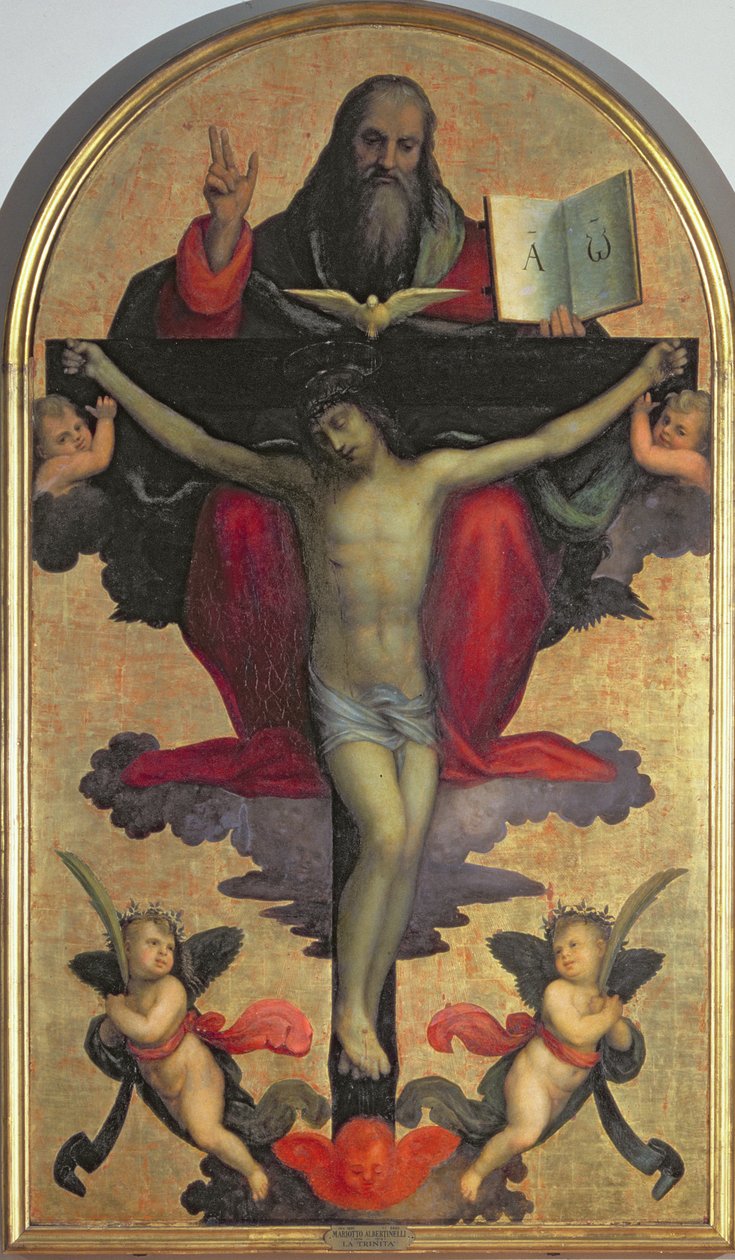 The Holy Trinity by Mariotto Albertinelli