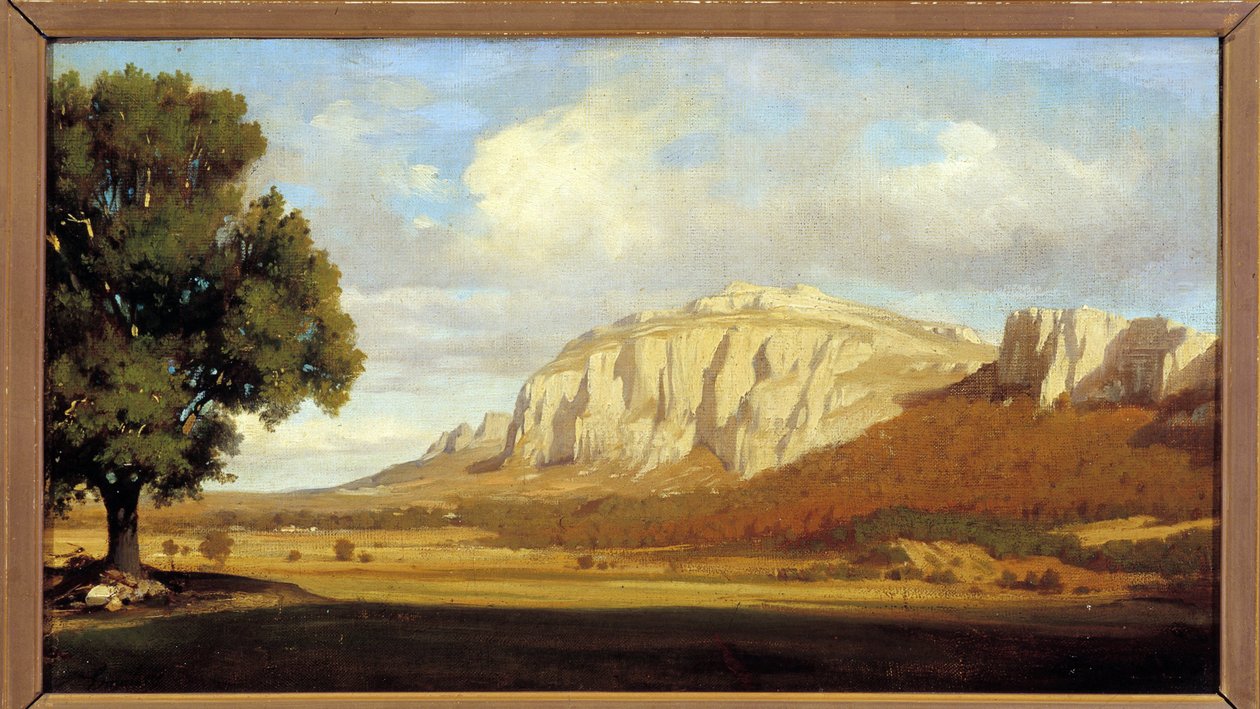 View of the Sainte Baume Massif by Marius Engaliere