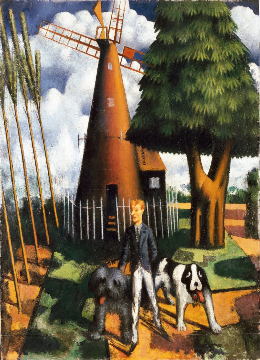 Gilbert Cannan and his Mill by Mark Gertler