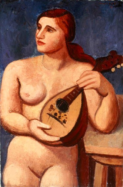 Nude with Mandolin by Mark Gertler