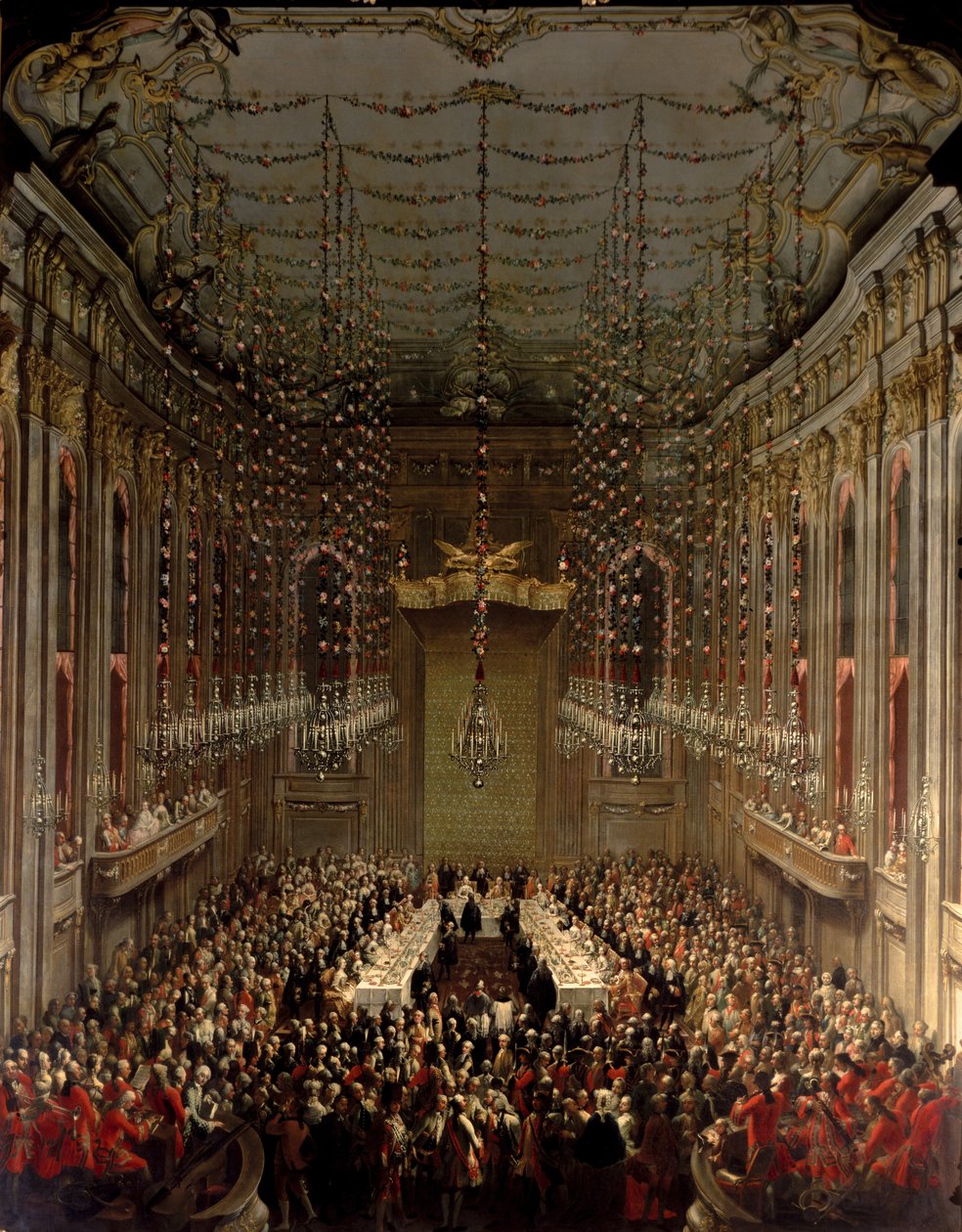 Banquet in the Redoutensaal, Vienna by Martin II Mytens or Meytens