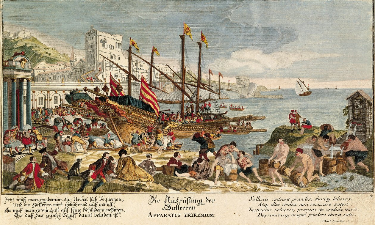 Goods loaded into a galley by Martin Engelbrecht