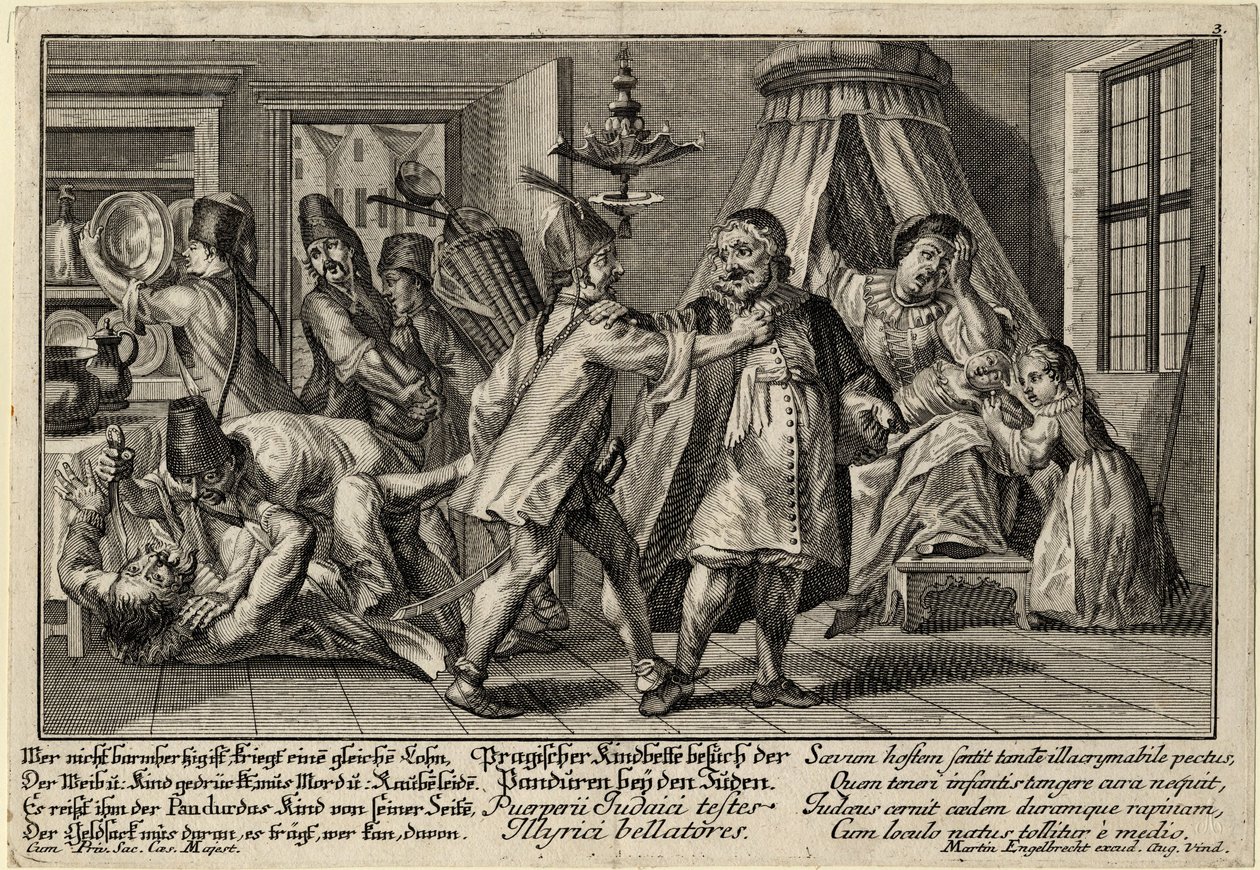 The Pandurs Visiting the Jews by Martin Engelbrecht