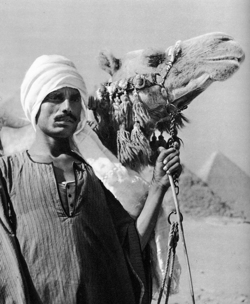 Camel Driver near the Pyramids, Egypt by Martin Hurlimann