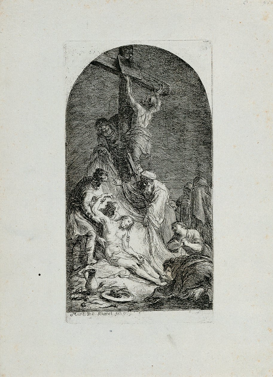 Descent from the Cross by Martin Johann Schmidt