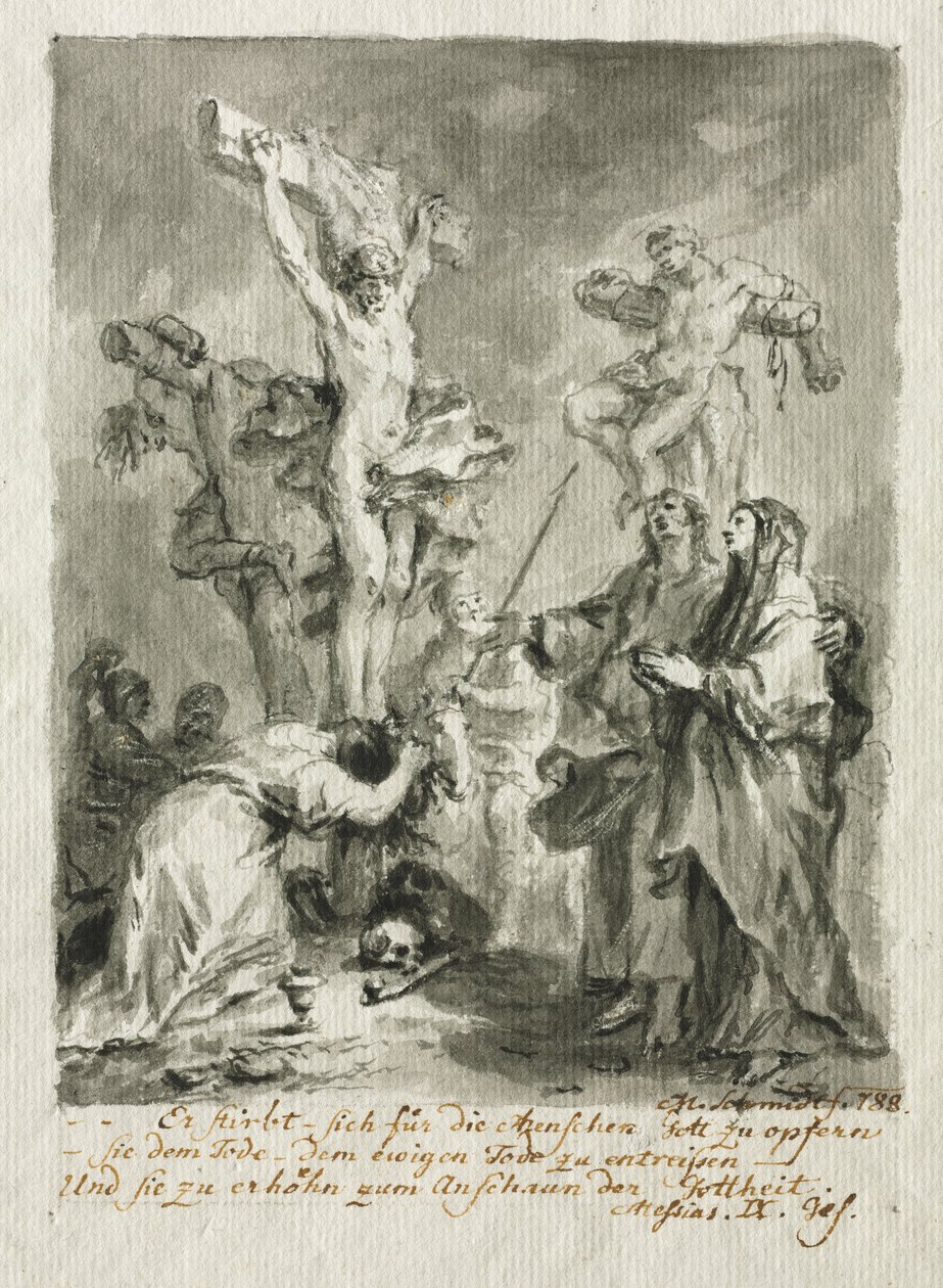 The Crucifixion by Martin Johann Schmidt