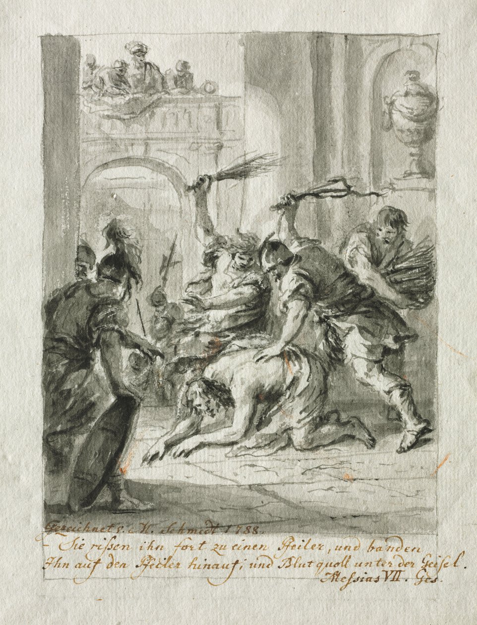 The Flagellation by Martin Johann Schmidt